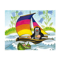 Dino Dřevěné kostky kubus Krtek a dopravní prostředky 20 kostek