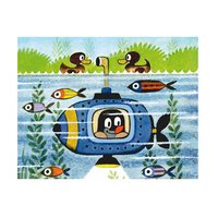 Dino Dřevěné kostky kubus Krtek a dopravní prostředky 20 kostek