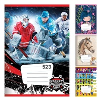 Školní Sešit 523 linkovaný 12mm odsazená linka 20 listů A5