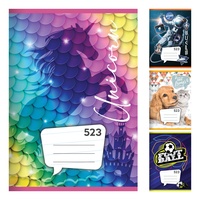 Školní Sešit 523 linkovaný 12mm odsazená linka 20 listů A5