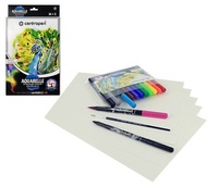 Centropen Aquarelle set Sada akvarelových popisovačů 14 +5