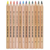 Koh-I-Noor Pastelky trojhranné silné 12ks natural 3152N