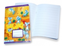 Školní Sešit 512 linkovaný+2 pomocné linky 10 listů A5