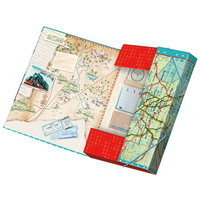 Argus Školní Box na sešity s klopou Vlak Train A5