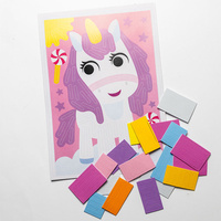 Kreativní sada Jednorožec Pink lepíme obrázek