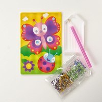 Kreativní sada mozaika z barevných kamínků Motýl