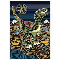 Kreativní sada škrabací obrázky Dino