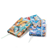 Zápisník Motýli s barevnou ořízkou 7,5x10,5cm