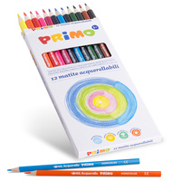 Primo Pastelky trojhranné akvarelové 12ks