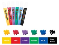 Barvy na sklo 6ks 1492 10,5ml