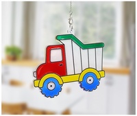 Barvy na sklo sada 6 ks 6421 10,5 ml + 6 sklíček STAVEBNÍ STROJE