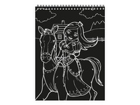 Škrabací Obrázek Blok duha 10 listů 19x26cm