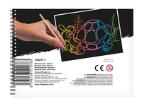 Škrabací Obrázek Blok duha 10 listů 14x10cm