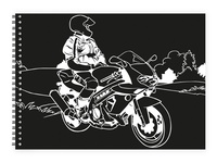 Škrabací Obrázek Blok duha 10 listů 20x14cm