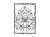 Omalovánky antistresové Motýlí zahrada 210x290mm/32s