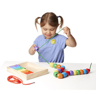 Melissa and Doug Dřevěné korále Navlékání pro nejmenší