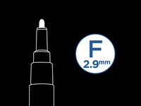 Pilot Fix Pintor 1,0mm F černá Akrylový