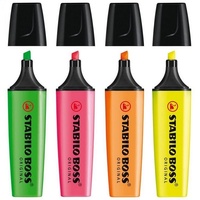 Stabilo Boss Originál Zvýrazňovače 4ks