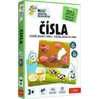 Malý objevitel Čísla vzdělávací společenská hra v krabici 19x29x4cm