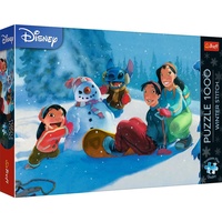 Puzzle Premium Plus - Zima se Stitchem 1000 dílků 68,3x48cm v krabici 40x27x6cm