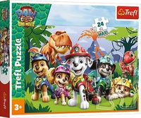 Puzzle Maxi 24 dílků Tlapková patrola/Paw Patrol Dino Movie:Prehistorické přátelství  60x40cm v krab