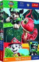 Puzzle Tlapková patrola/Paw Patrol Dino Movie 27,5x41cm 160 dílků + plakát v krabici 19x29x4cm