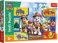 Puzzle Tlapková patrola/Paw Patrol Dino Movie: Štěňata a dinosauři 100 dílků 41x27,5cm v krabici