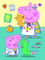 Minipuzzle miniMaxi 20 dílků Prasátko Peppa/Peppa Pig 4 druhy v krabičce 11x8cm 24ks v boxu