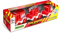 +Auto hasiči Kid Cars 3ks plast 10cm v krabičce 30x8x10cm 12m+ Wader