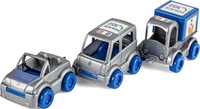 +Auto policejní Kid Cars 3ks plast 10cm v krabičce 30x8x10cm 12m+ Wader