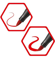 Stabilo Pen 68 Brush Fixy se štětcovým hrotem 12ks