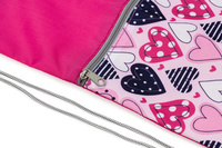 Stil Školní Vak Sáček na cvičky přezůvky Srdce Hearts