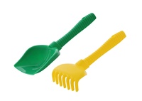 Lopatka a hrabičky na písek 27cm