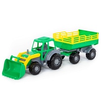 Traktor Mistr nakladač s přívěsem