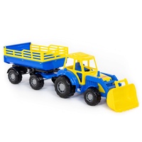 Traktor Mistr nakladač s přívěsem