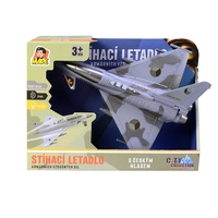 Stíhací Letadlo na setrvačník 26cm se světlem a hlášením pilota v češtině