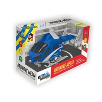 Made Vrtulník policejní na setrvačník se světlem a zvukem