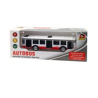 Autobus kovový na zpětný chod 16cm