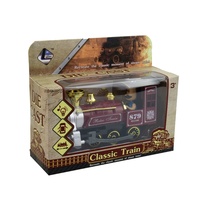 Lokomotiva  se světlem a zvukem, na baterie   15 x 4,5 x 7,5 cm