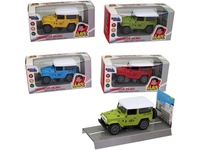 Auto Jeep kovový na zpětný chod 9,5, x 4,6 x 5 cm