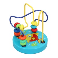 Dřevěný motorický labyrint malý 9 x 10 cm