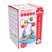 Dřevěný motorický labyrint malý 9 x 10 cm