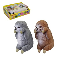 Zvířátko lenochod, 24 ks v display boxu, 9 cm