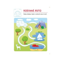 Mrňous hraje a nalepuje. Vozidla na cestě