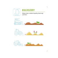 Mrňous hraje a nalepuje. Vozidla na stavbě