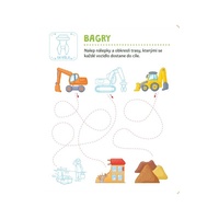 Mrňous hraje a nalepuje. Vozidla na stavbě