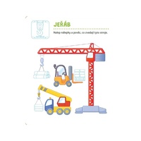 Mrňous hraje a nalepuje. Vozidla na stavbě