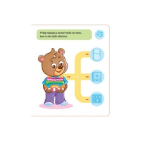 Malý méďa se učí oblékat