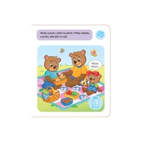 Malý méďa se učí zdravě jíst