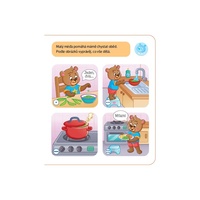 Malý méďa se učí zdravě jíst